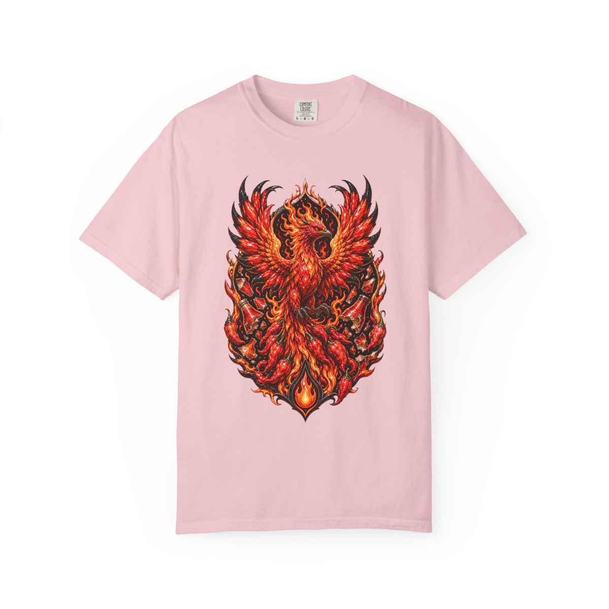 Ghost Pepper Phoenix Fire Crest T-Shirt Graphic