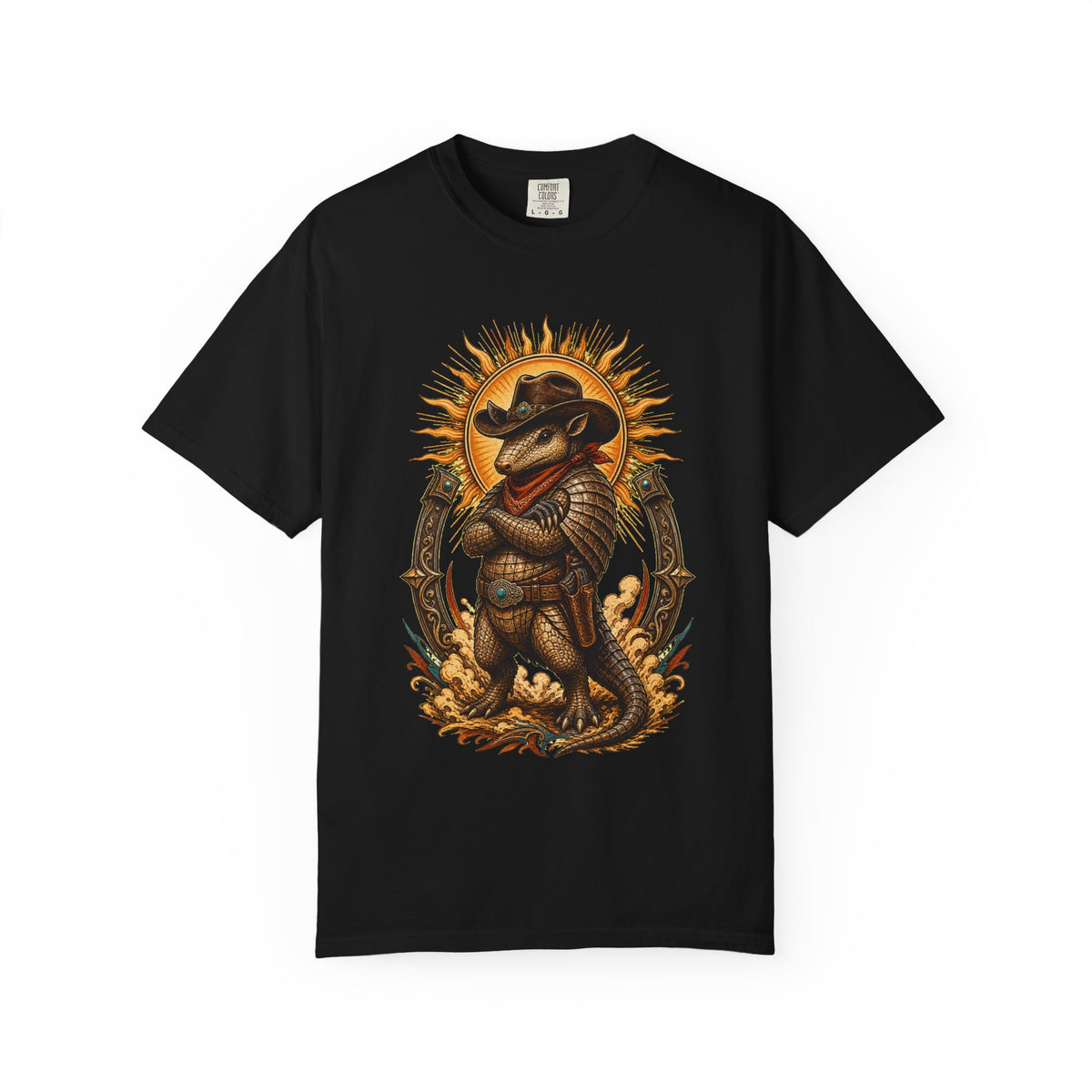 Solar Cowboy Armadillo T-Shirt Graphic