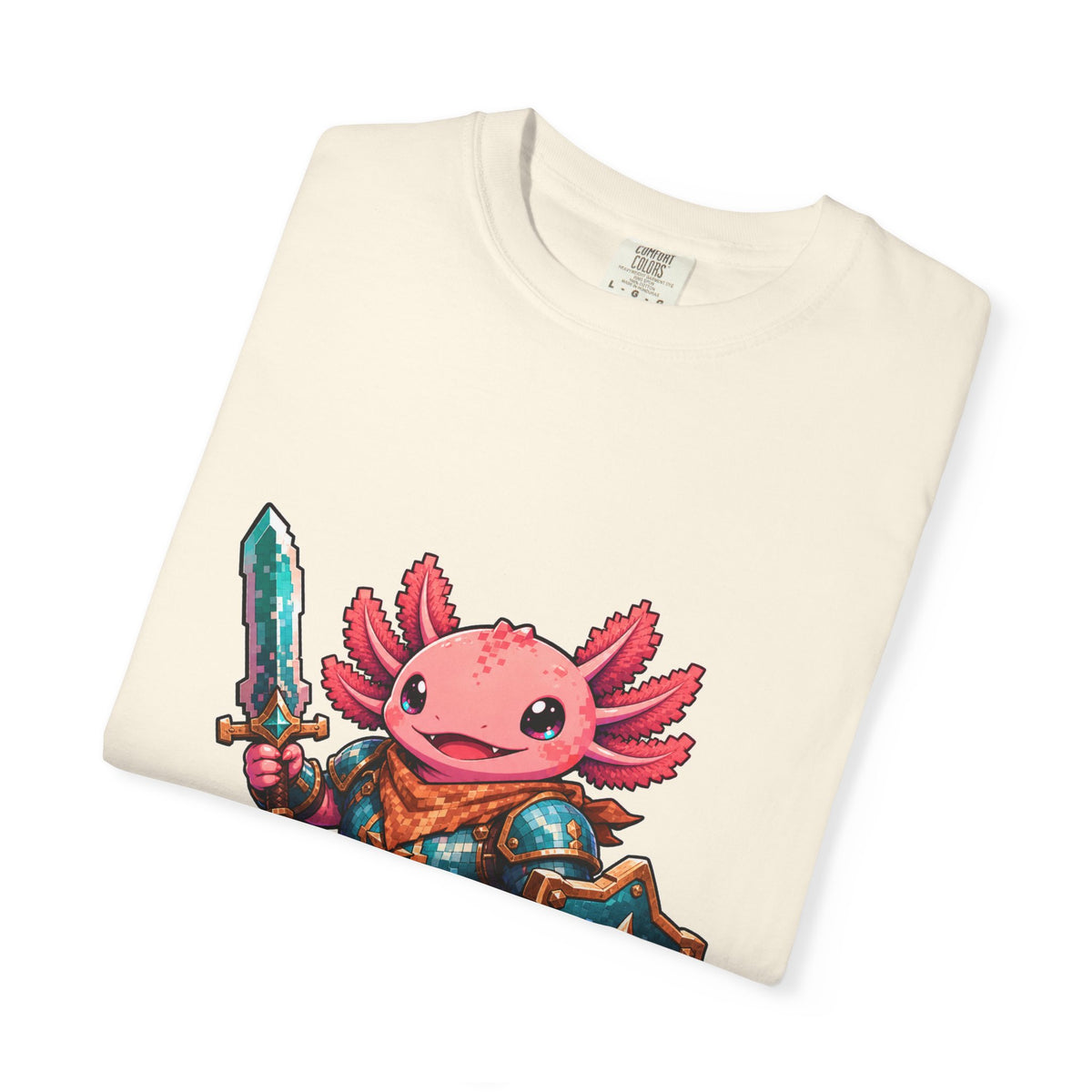 Pixel Rodeo Axolotl Paladin T-Shirt Graphic