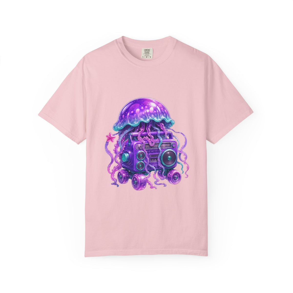 Gummy Purple Roller Radio Jellyfish T-Shirt Graphic