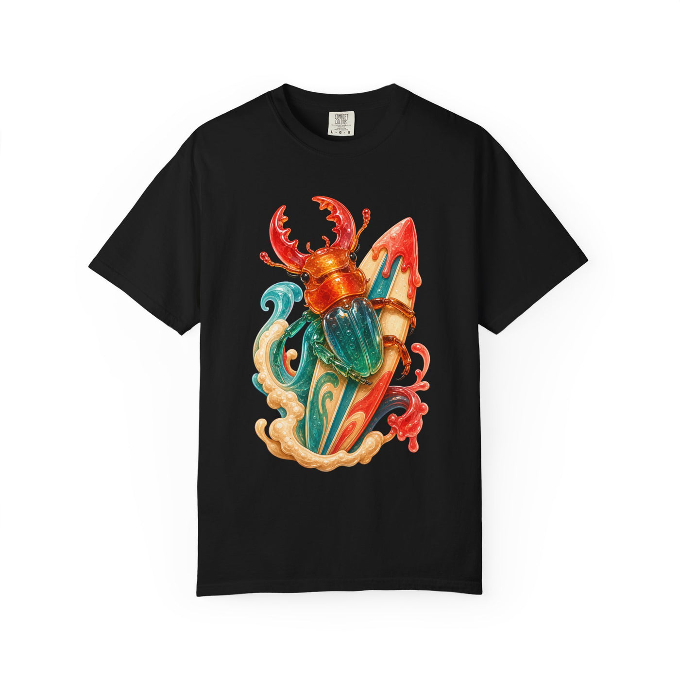 Gummy Surfboard Beetle T-Shirt Graphic
