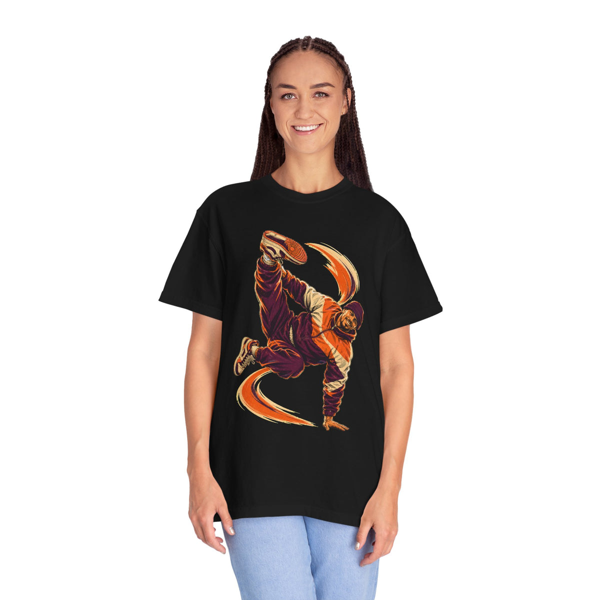 Breakdance Power Freeze Screenprint Graphic Tee