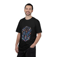 Retro-Futurist Botanical Pinball Iris T-Shirt Graphic