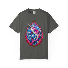 Stained Glass Dragonfruit Narwhal Graphic Tee