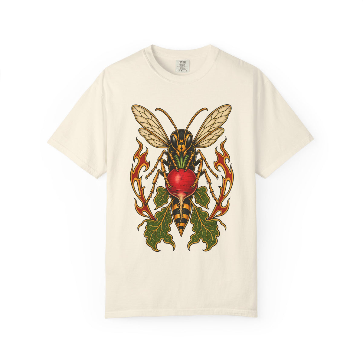 Tattoo Flash Radish Wasp Graphic Tee