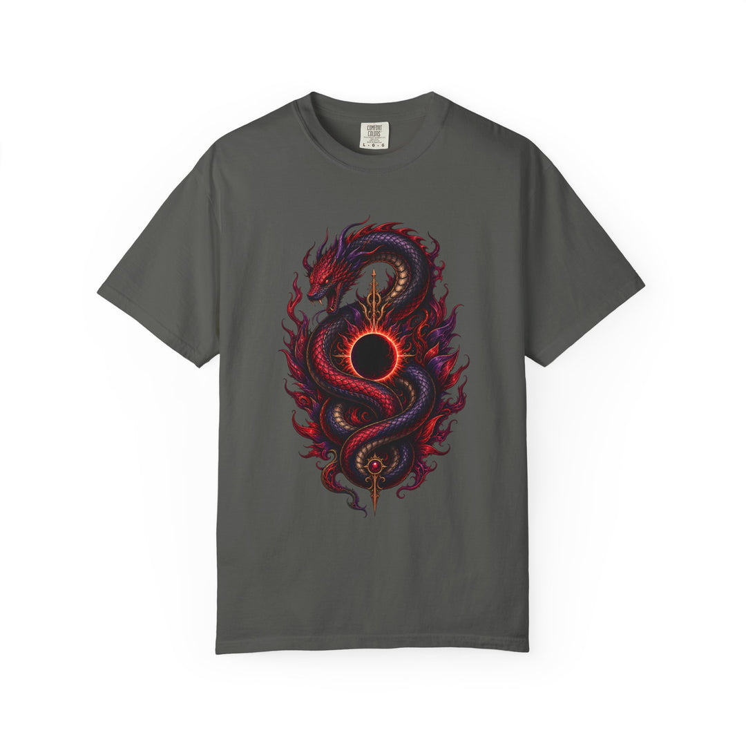 Red Purple Eclipse Serpent Graphic Tee