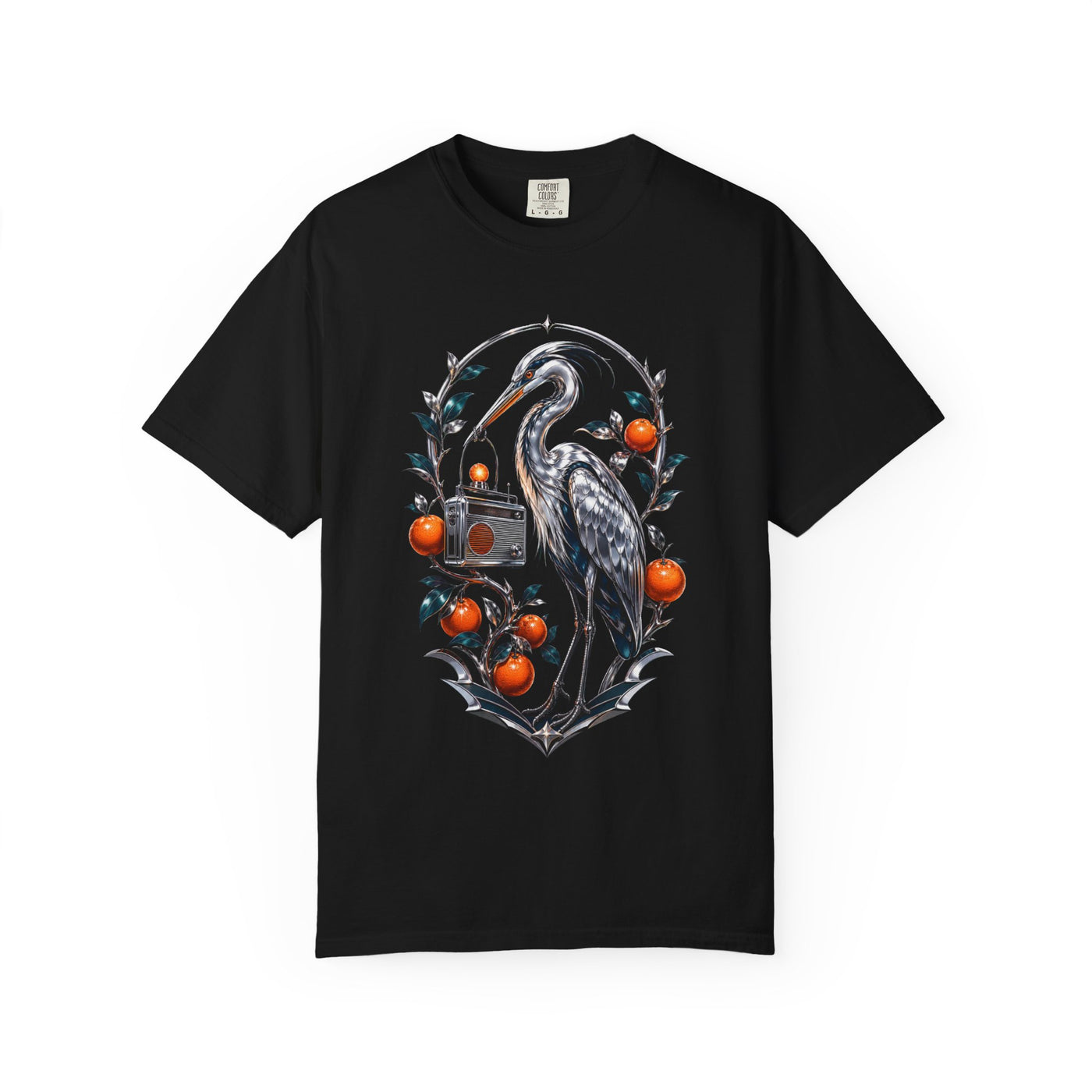 Chrome Orchard Radio Heron T-Shirt Graphic