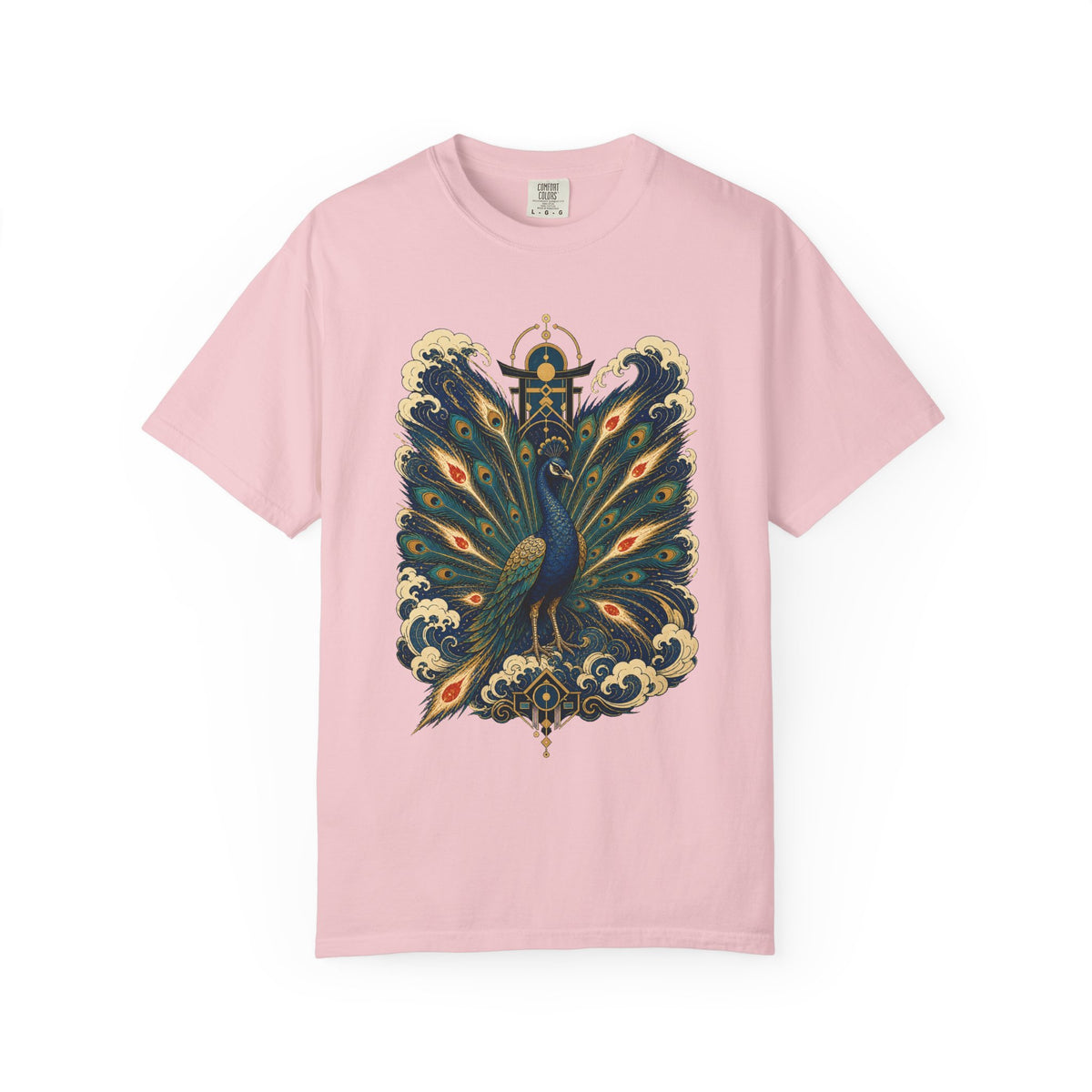 Ukiyo-E Meteor Peacock Graphic Tee