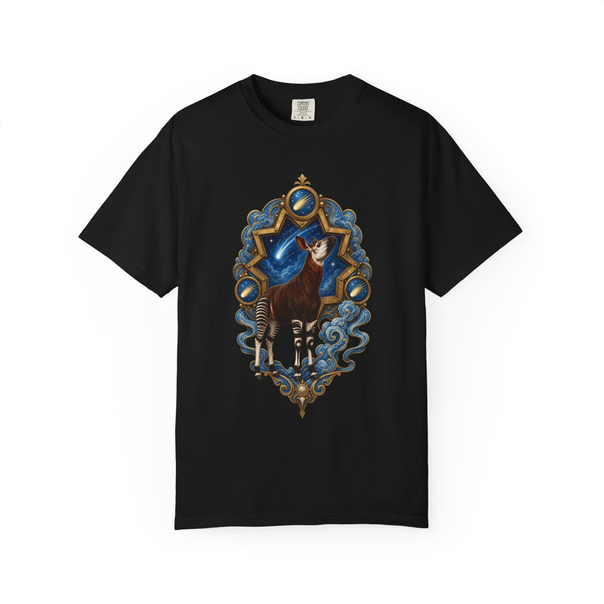 Chocolate Cerulean Okapi Graphic Tee
