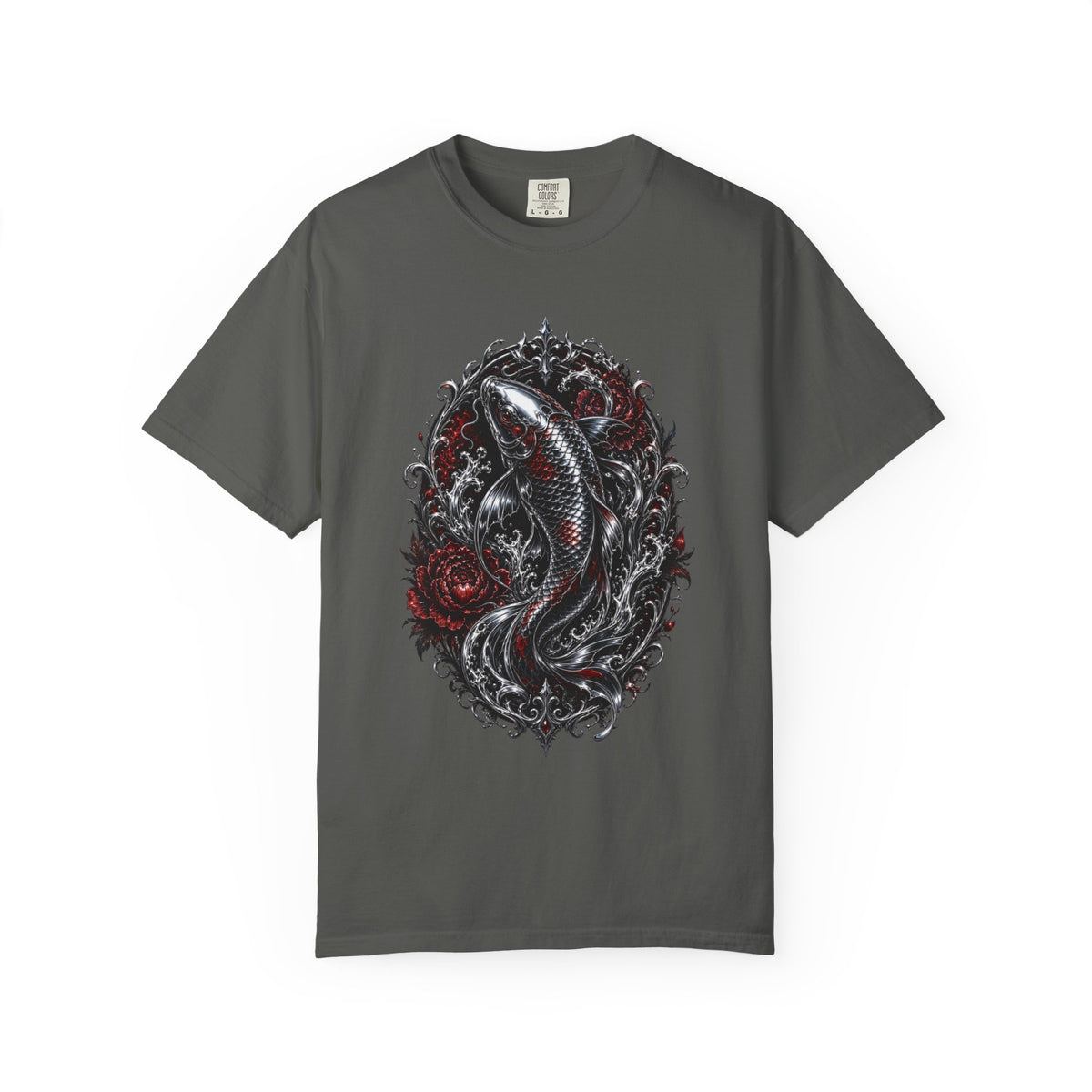 Gothic Chrome Koi Graphic Tee