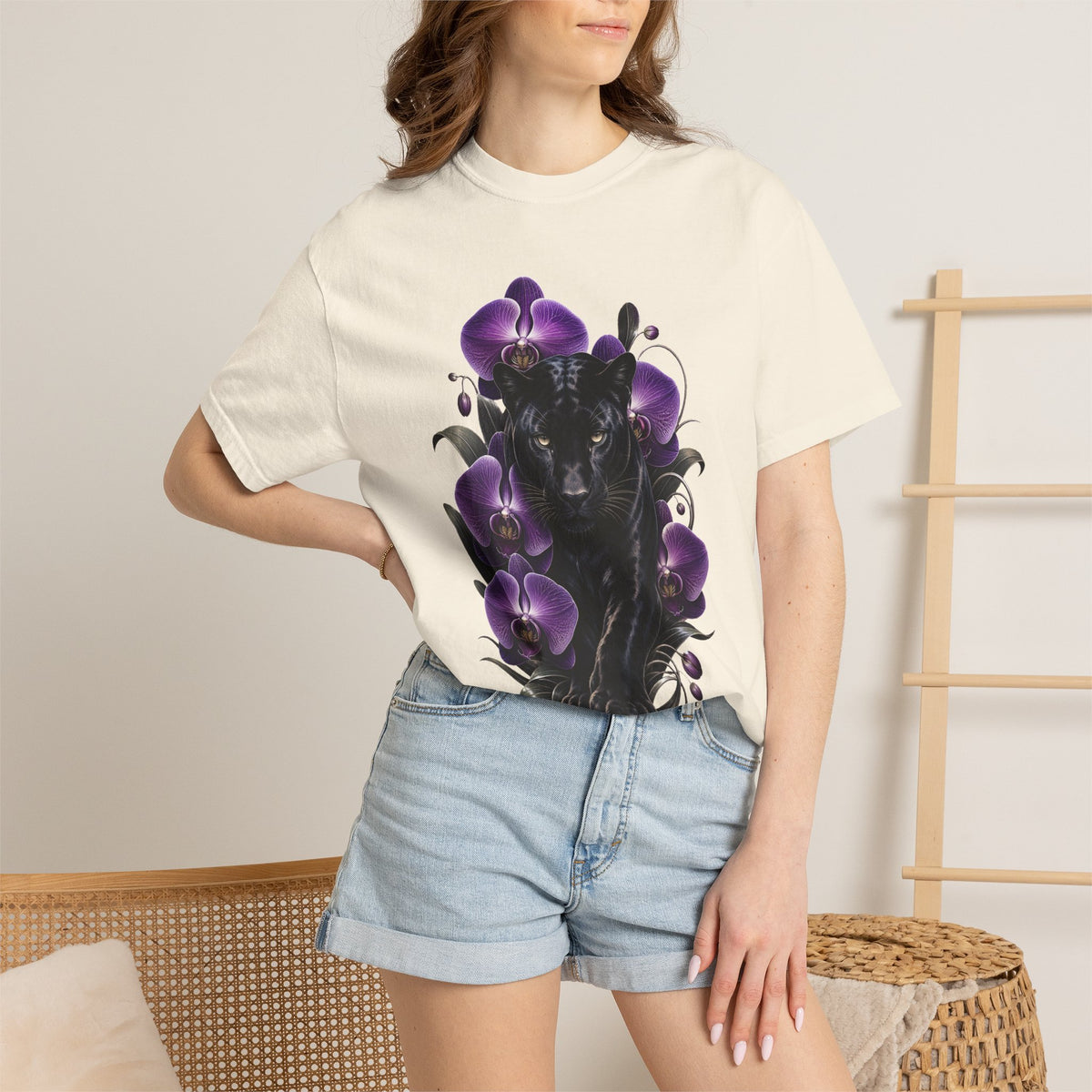Orchid Panther Streetwear Graphic Tee