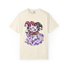 Polka-Dot Ghost Cat Jester T-Shirt Graphic