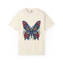 Cerulean Hibiscus Reaper Moth Graphic Tee