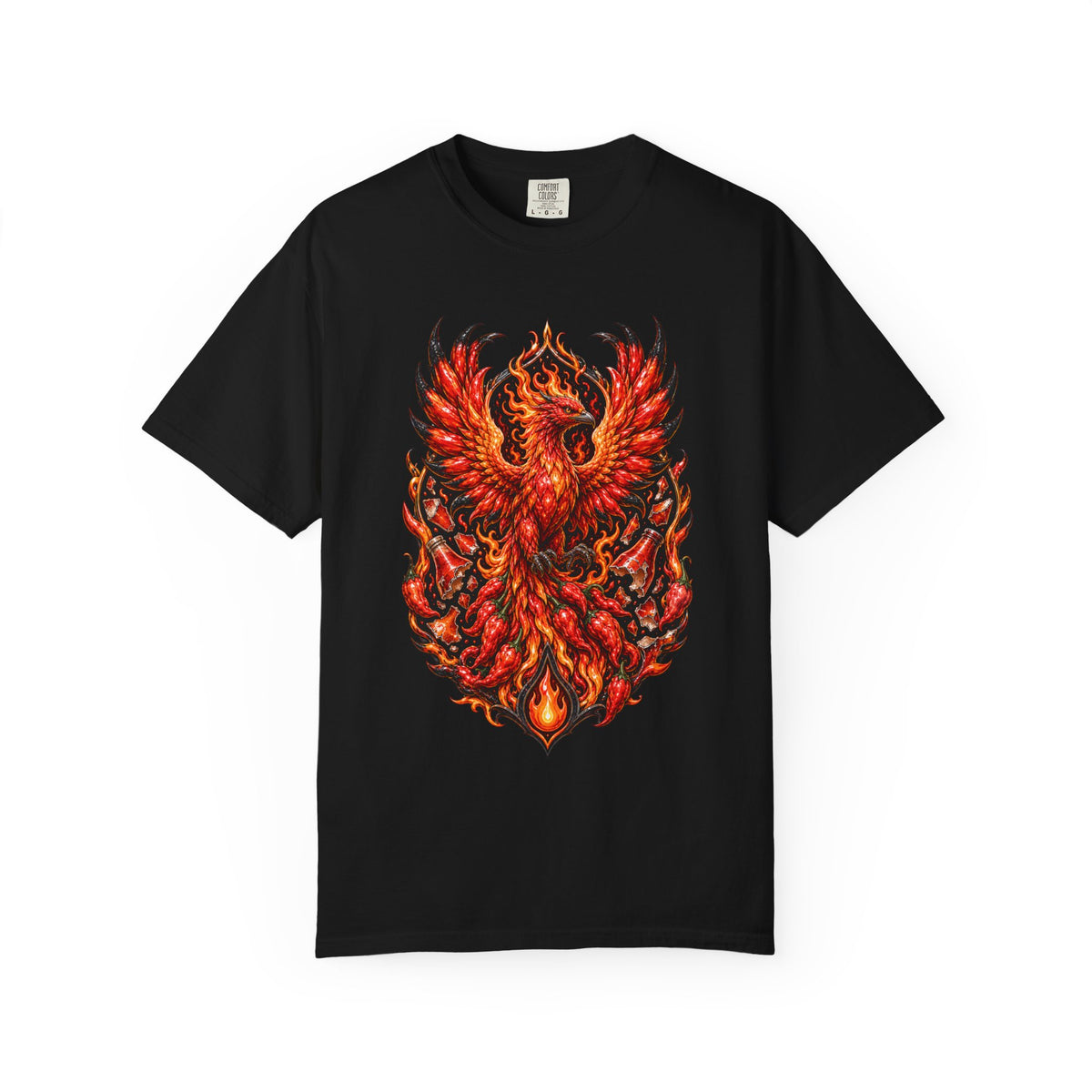 Ghost Pepper Phoenix Fire Crest T-Shirt Graphic