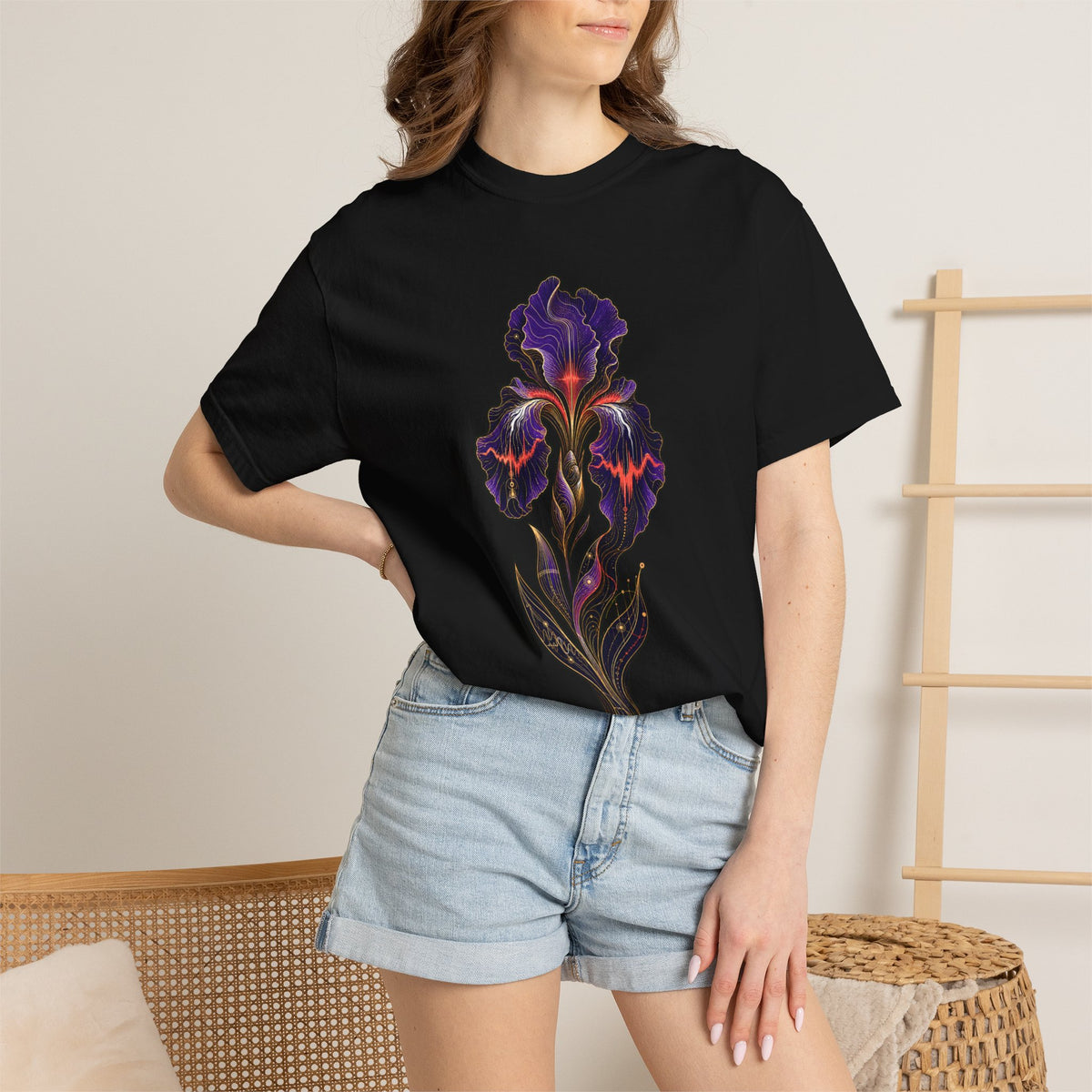 Golden Iris Frequency Graphic Tee