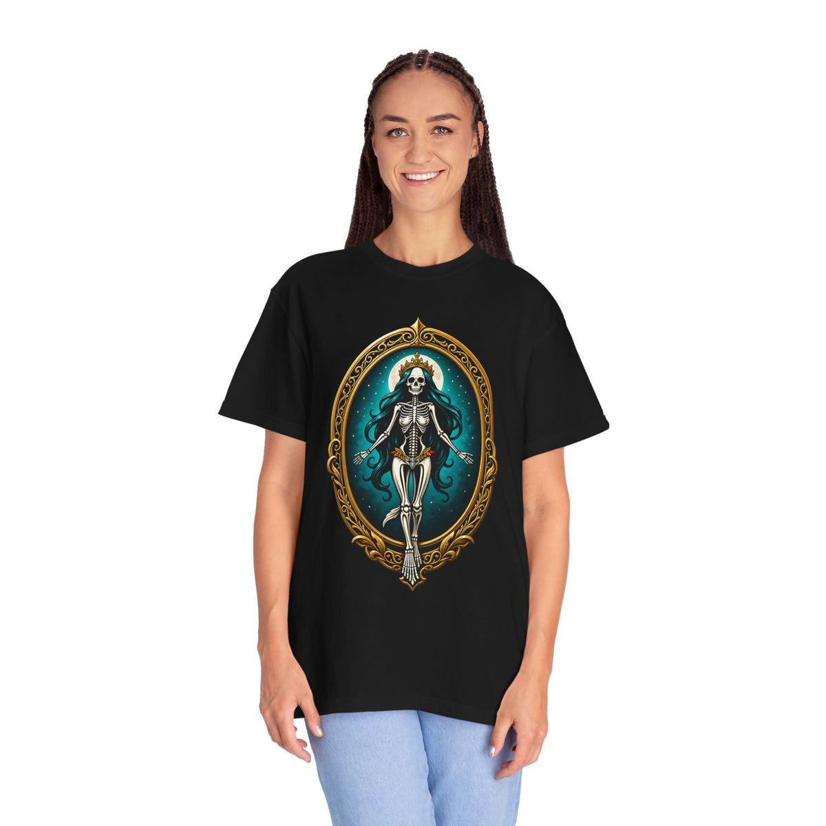 Gothic Skeleton Queen Frame T-Shirt Graphic