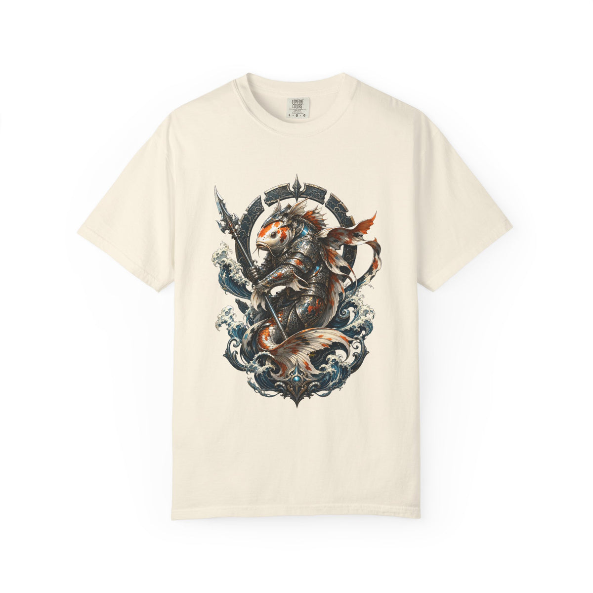 Future Medieval Koi Knight Crest T-Shirt Graphic