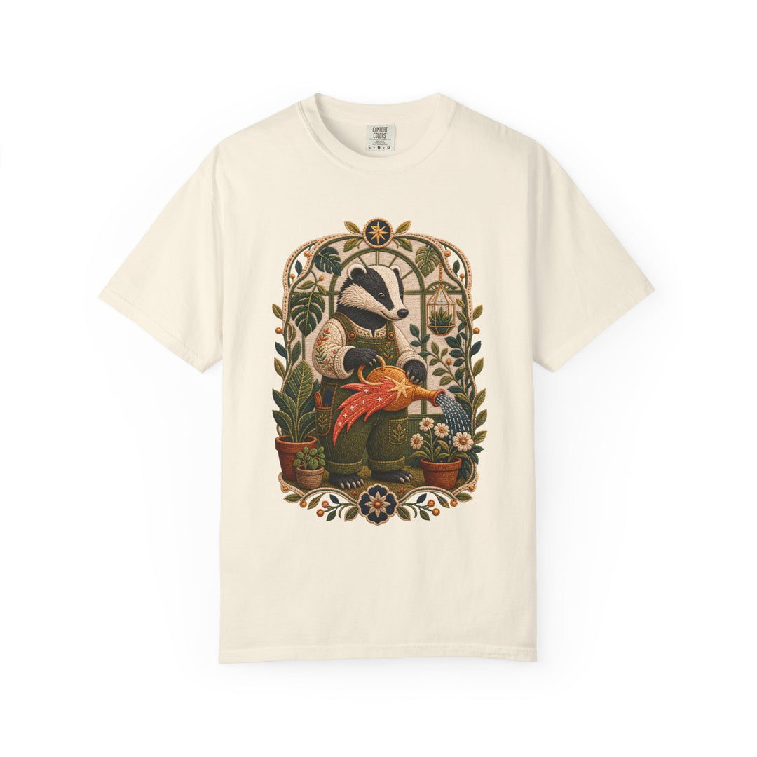 Embroidered Greenhouse Comet Badger T-Shirt Graphic