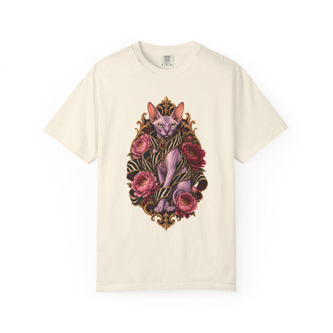 Velvet Zebra Sphinx Cat Graphic Tee