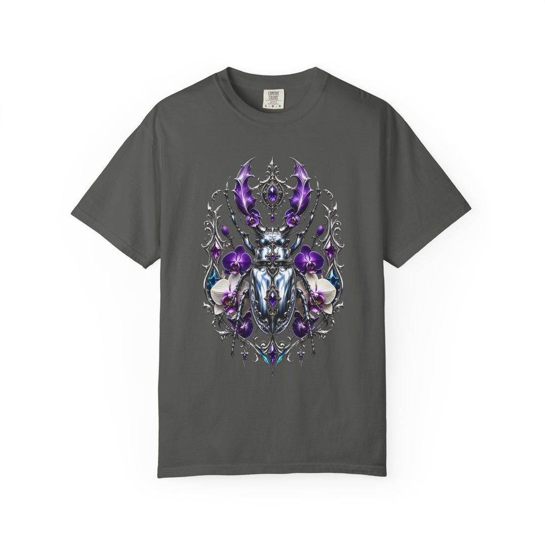 Chrome Orchid Stag Beetle Graphic Tee