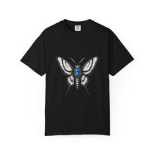Blue Gem Gothic Moth T-Shirt Graphic