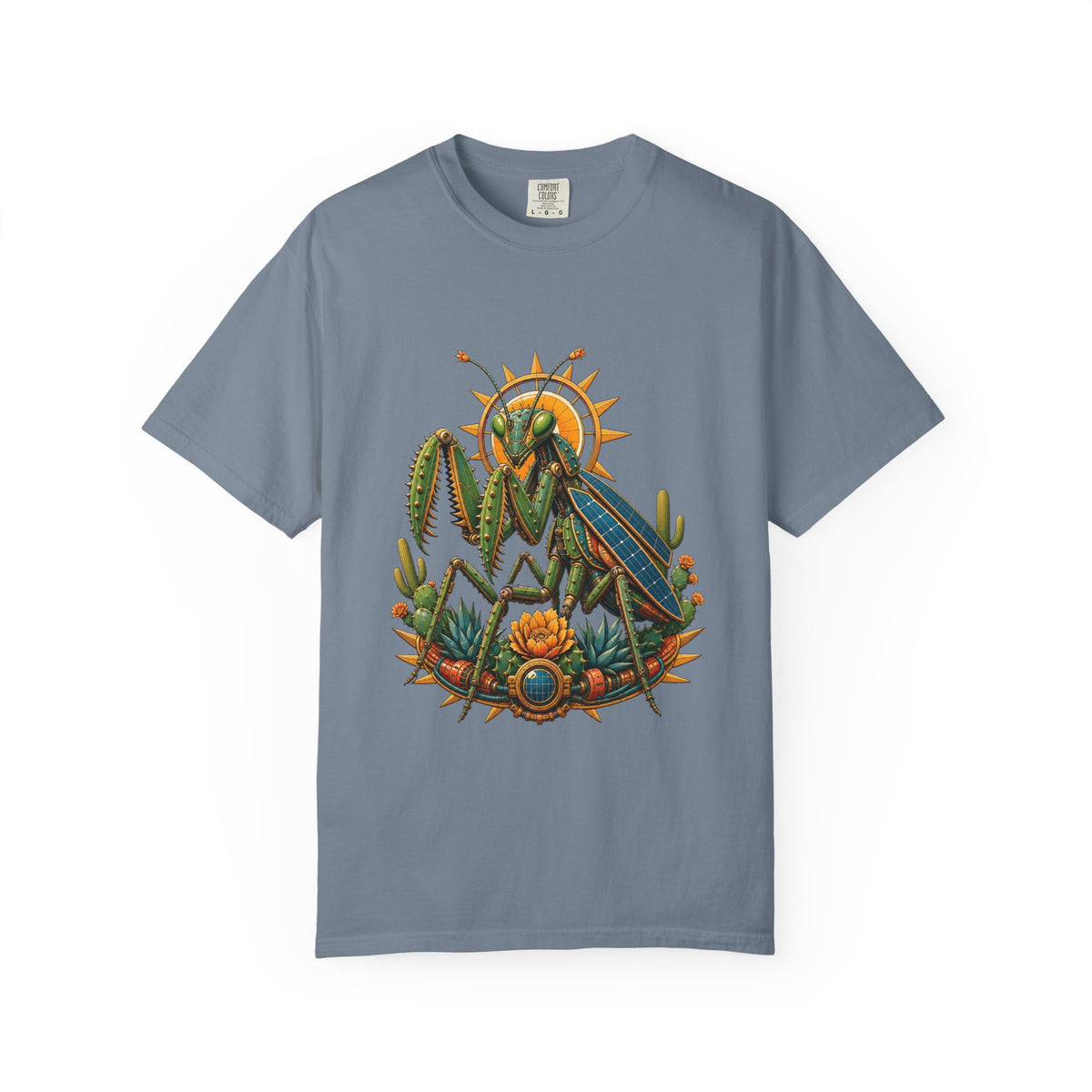 Solarpunk Cactus Mantis Graphic Tee