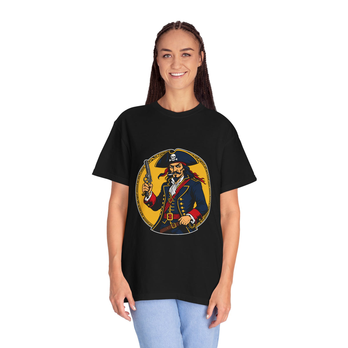Pirate Captain Gold Medallion T-Shirt Graphic