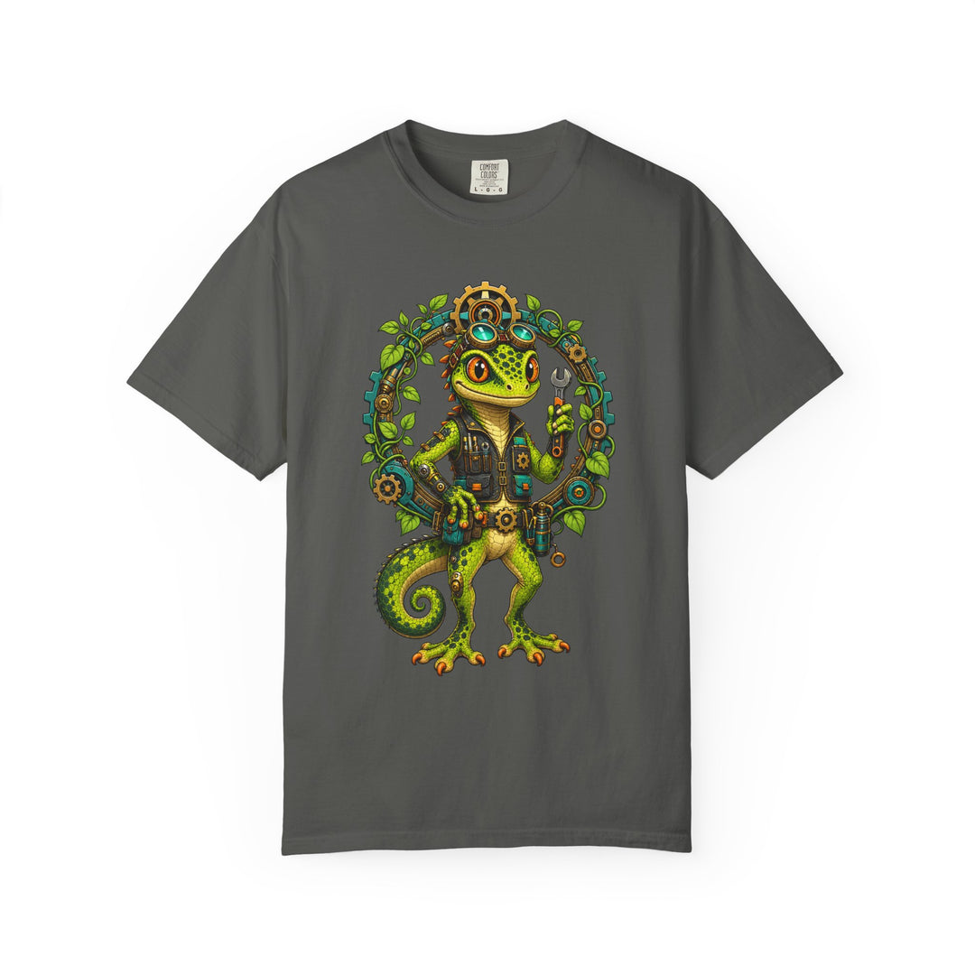 Acid Green Gecko Mechanic Graphic Tee