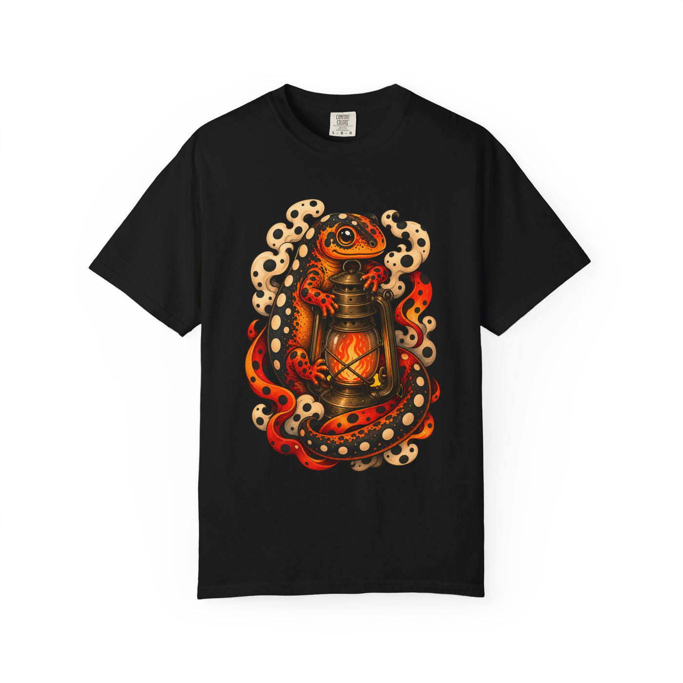 Polka Dot Ember Salamander Graphic Tee