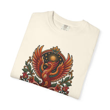 Embroidered Pomegranate Phoenix T-Shirt Graphic