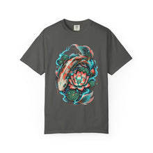 Cyber Botanical Koi Graphic T-Shirt
