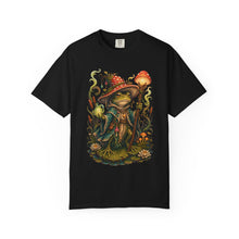 Mushroom Bog Wizard Frog Graphic T-Shirt