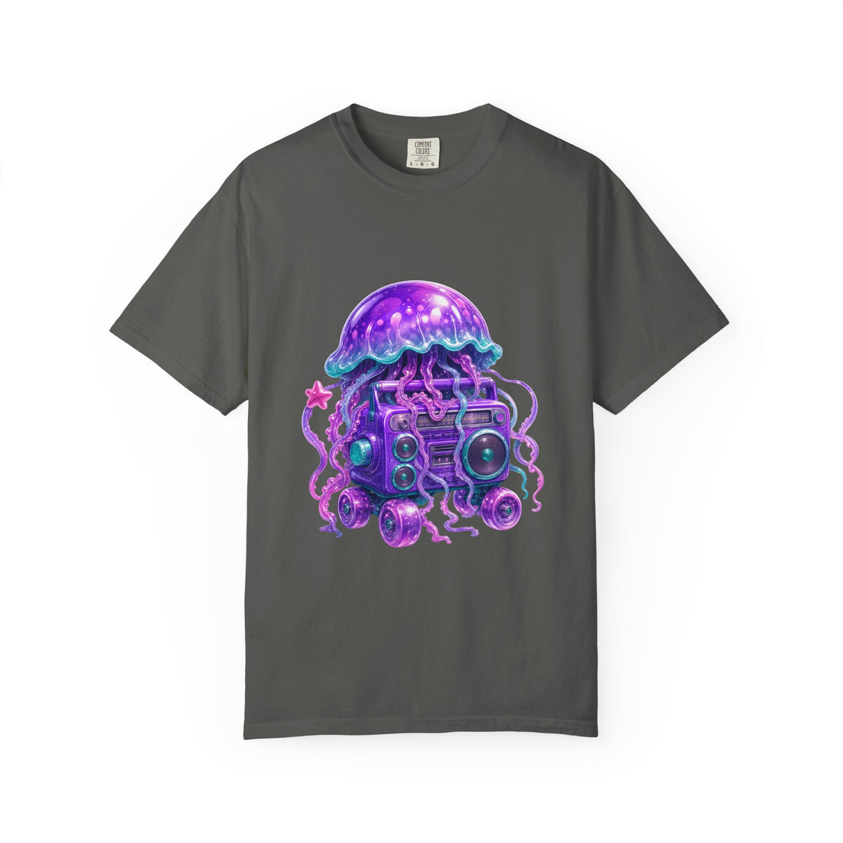 Gummy Purple Roller Radio Jellyfish T-Shirt Graphic