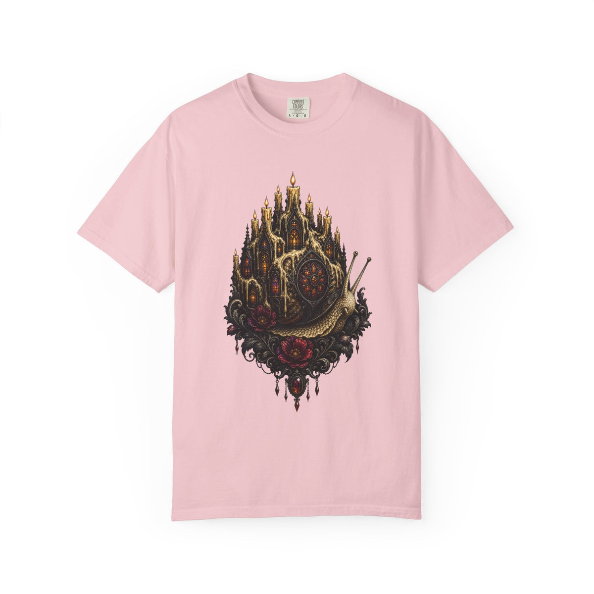 Nocturne Candle Snail Reliquary T-Shirt Graphic
