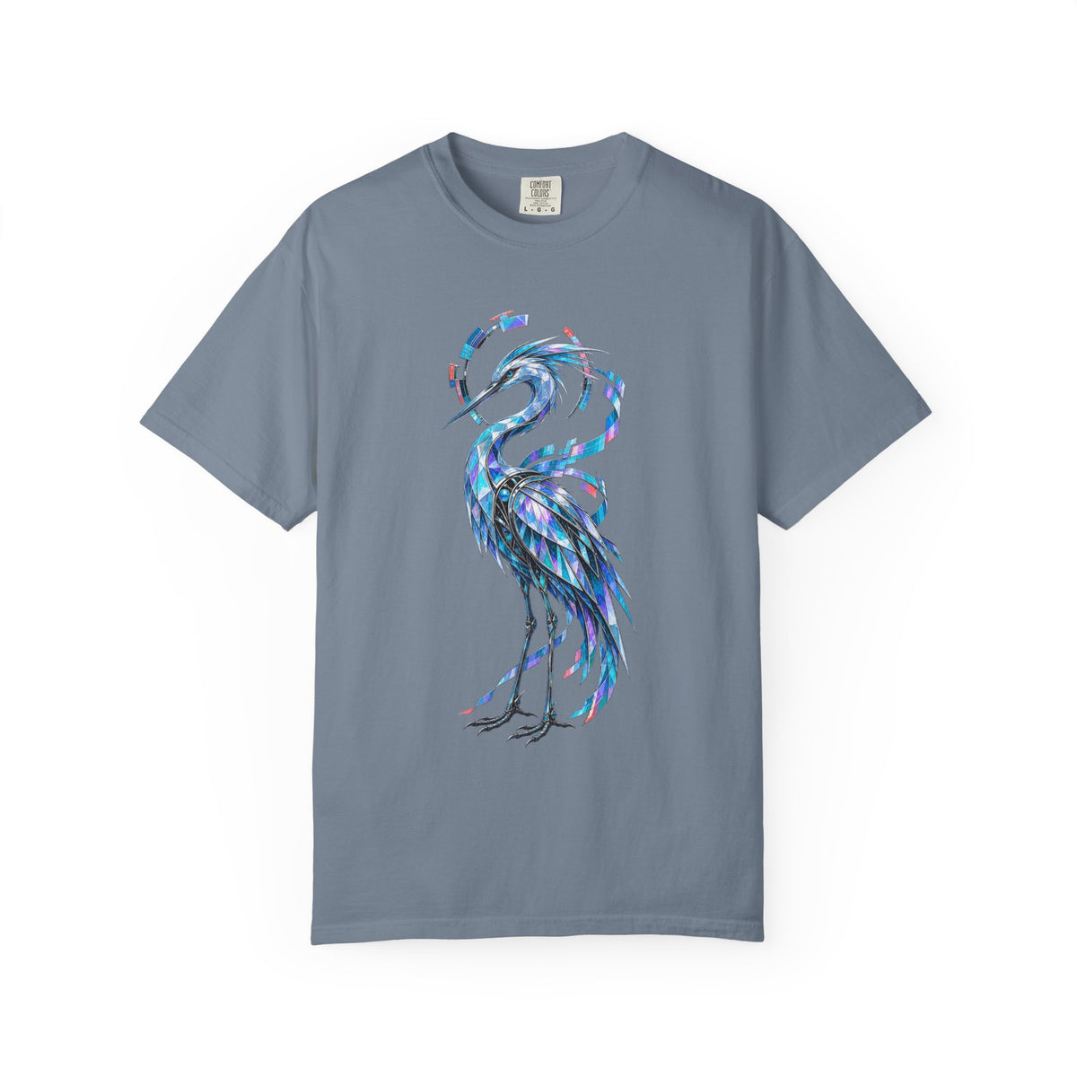 Glitch Glam Glass Heron Graphic Tee