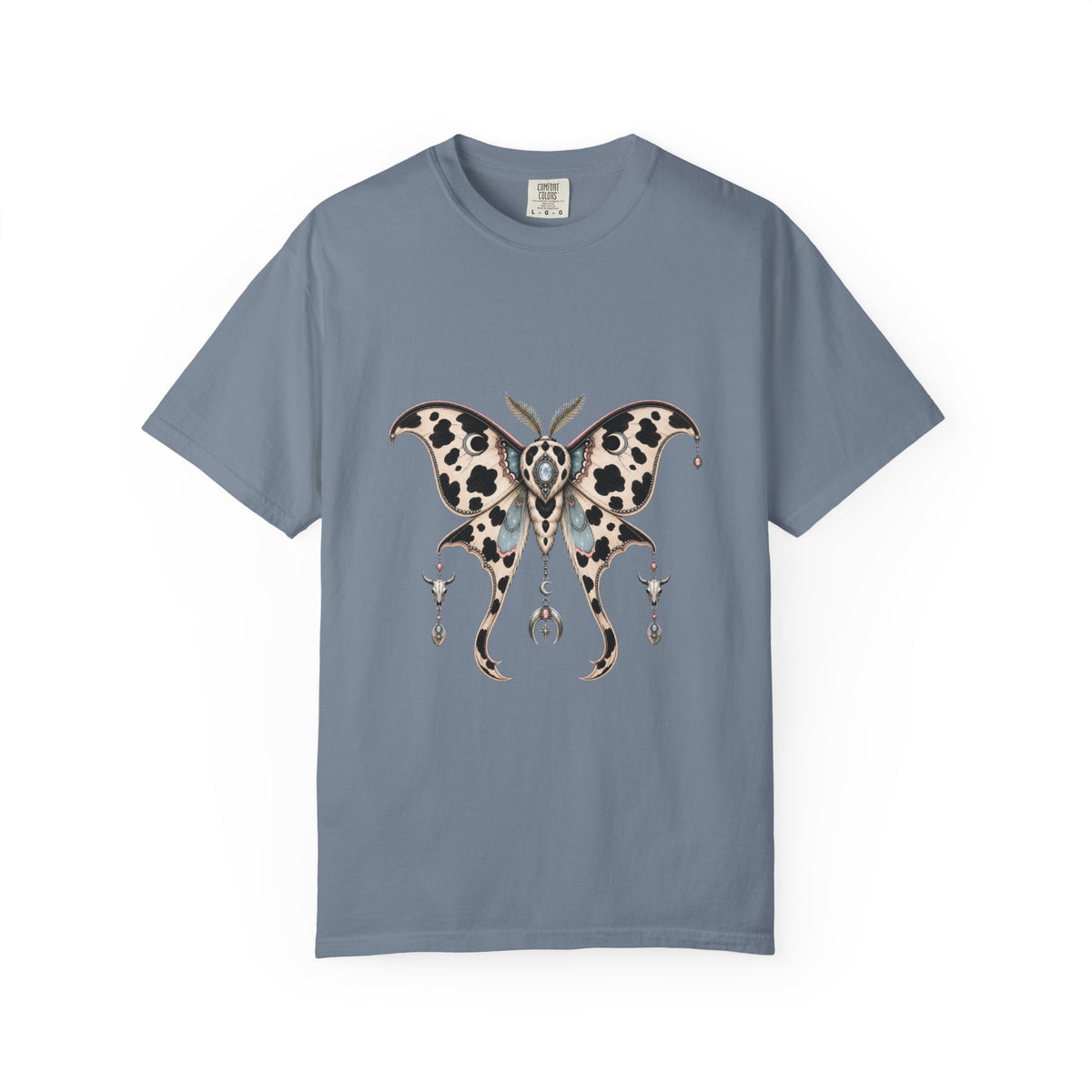 Cowprint Lunar Moth Graphic Tee