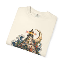 Cosmic Hermit Crab Lighthouse Graphic T-Shirt