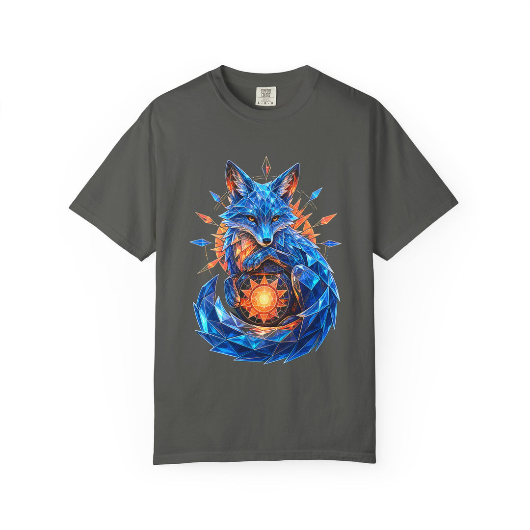 Vaporwave Glass Fox Lantern Graphic Tee