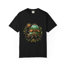 Solarpunk Greenhouse Rhino Beetle Graphic Tee