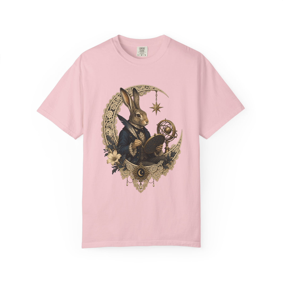 Poetcore Lace Observatory Hare T-Shirt Graphic