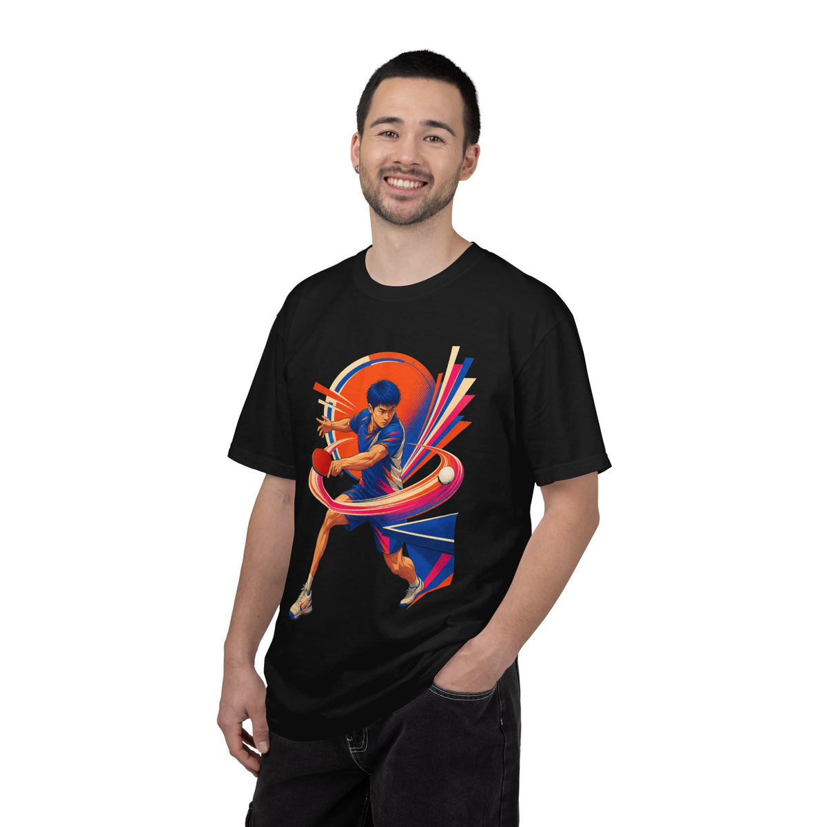 Forehand Loop Table Tennis Neo Deco Graphic Tee