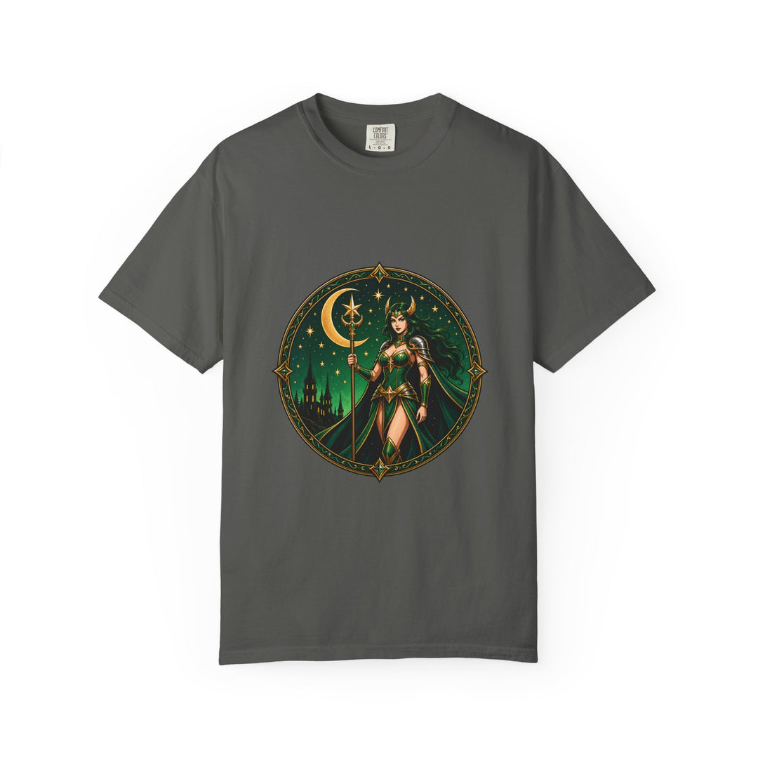 Emerald Moon Queen Fantasy Crest T-Shirt Graphic