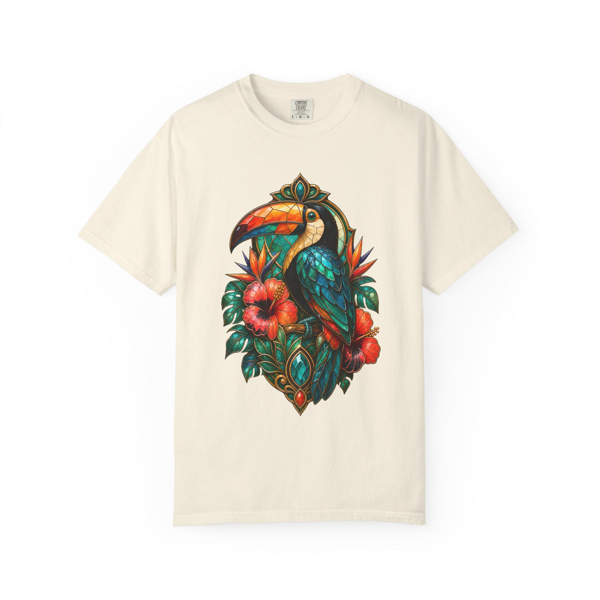 Tropical Glass Toucan Graphic Tee