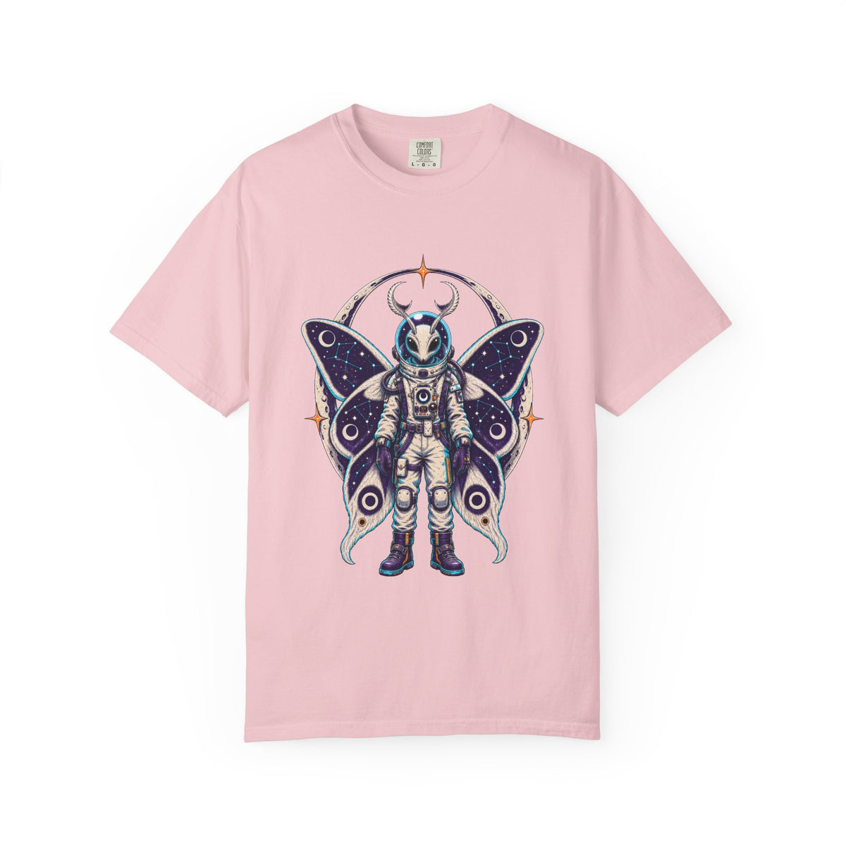 Alien Moth Astronaut Graphic T-Shirt