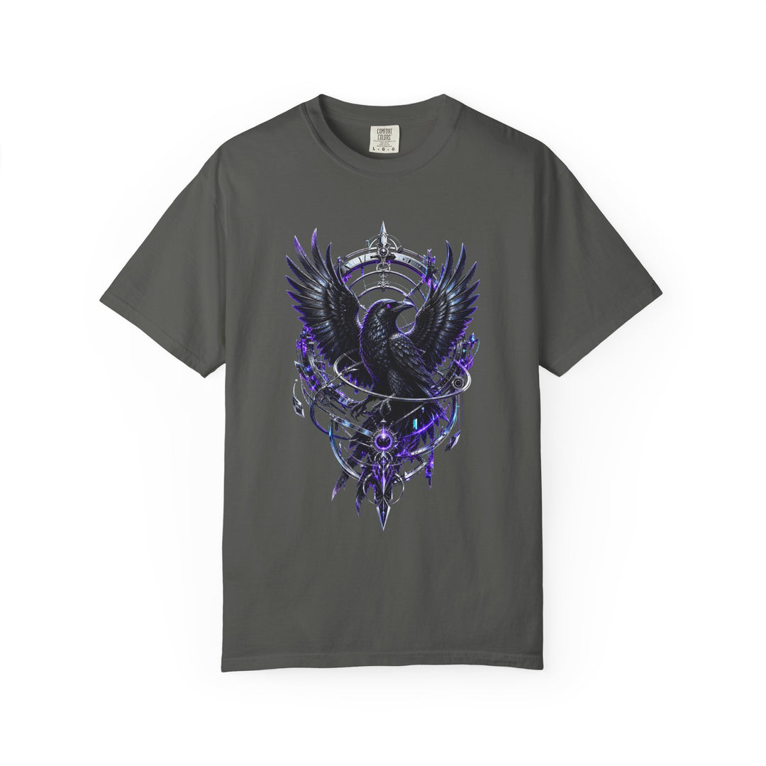 Glitch Gothic Raven Astrolabe Graphic Tee