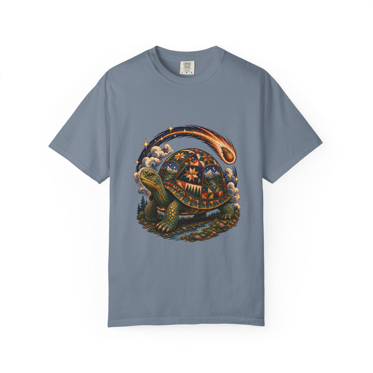 Quilted Meteor Turtle Graphic Tee