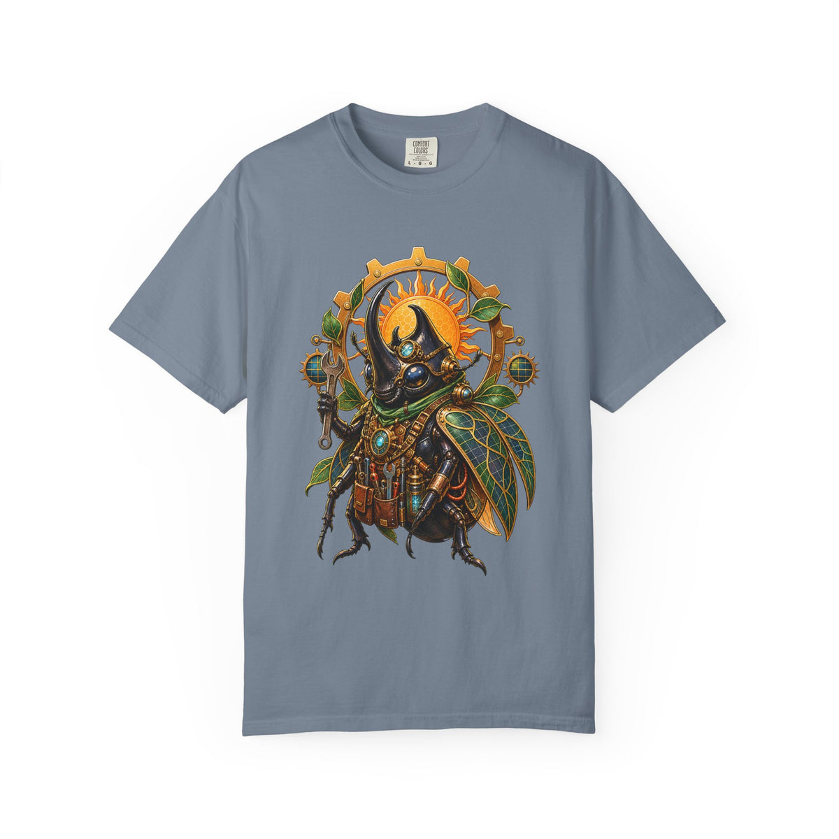 Solarpunk Beetle Mechanic Graphic Tee