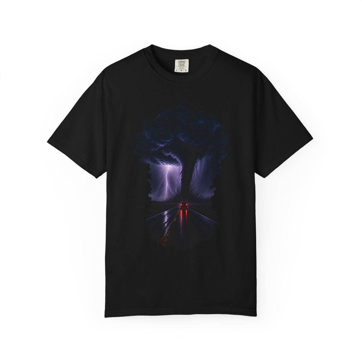 Midnight Tail Lights Storm Chaser Graphic Tee