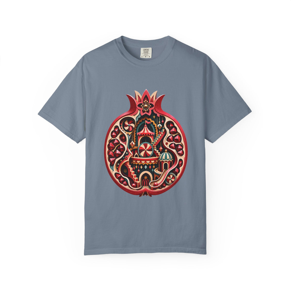Paper Cut Funhouse Pomegranate T-Shirt Graphic