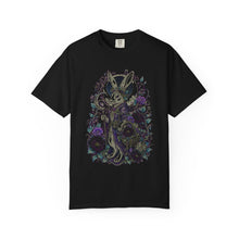 Lunar Hare Botanical Fantasy T-Shirt Graphic